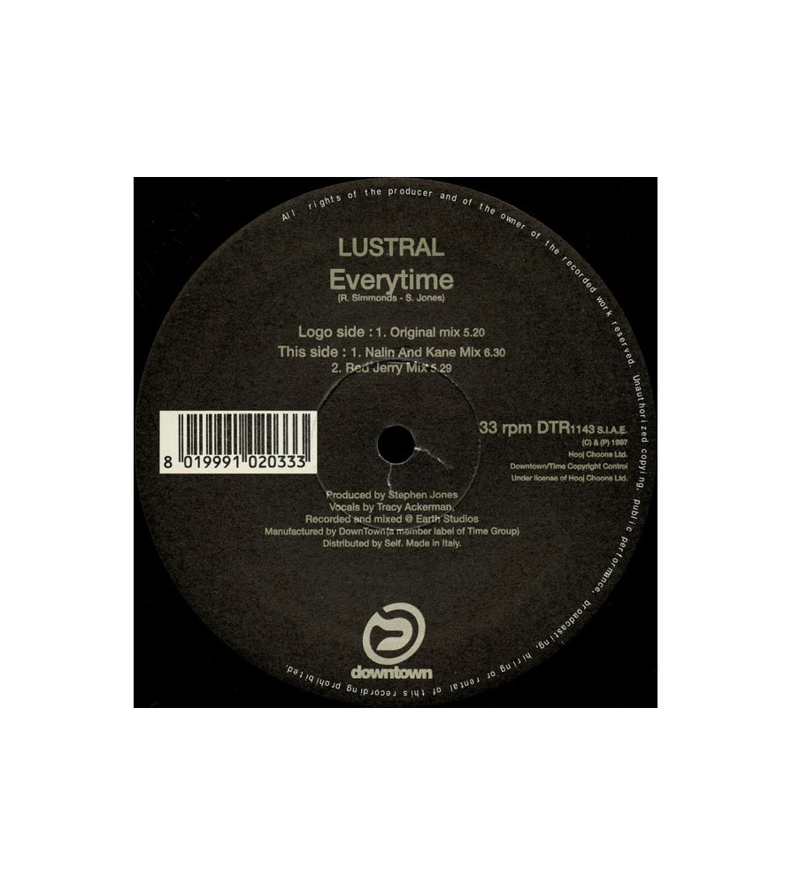 Lustral – Everytime (COPIA ITALIANA COMO NUEVA)
