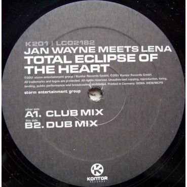 Jan Wayne Meets Lena - Total Eclipse Of The Heart(PELOTAZO¡¡)