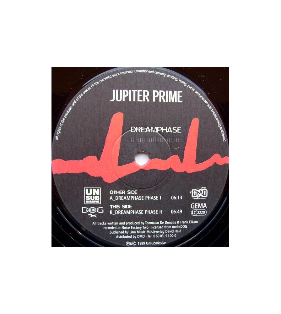Jupiter Prime – Dreamphase (2 MANO,MELODIÓN DEL 99¡¡)