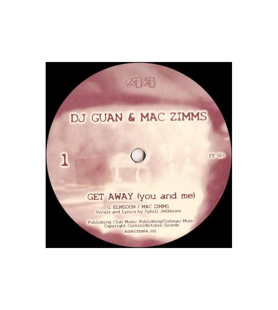 DJ Guan & Mac Zimms – Get Away (You And Me) (2 MANO,TECH-HOUSE¡¡)