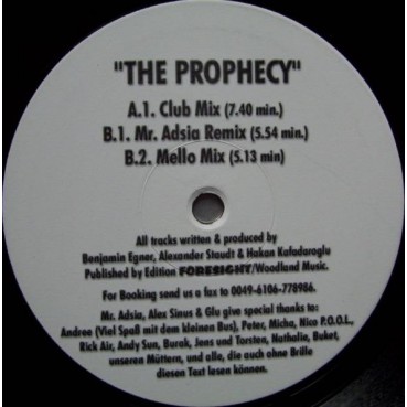 Escalation – The Prophecy (2 MANO,MELODIA DEL 99¡¡)