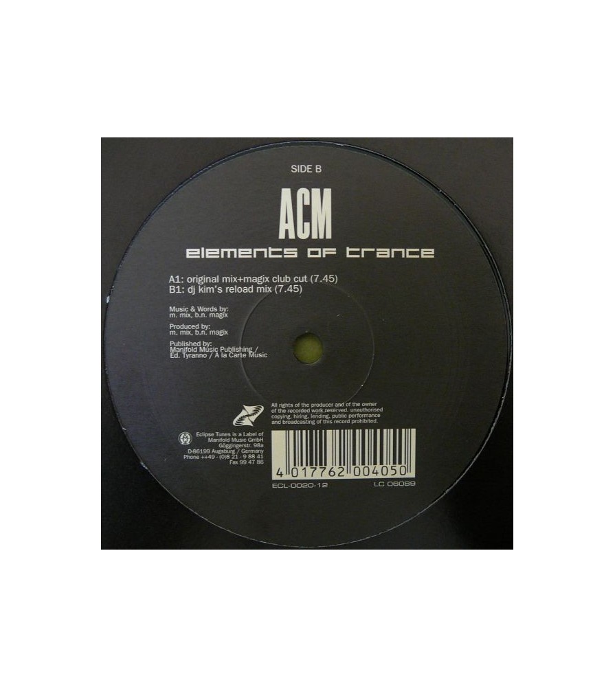 ACM – Elements Of Trance (MELODIA DEL 2002)
