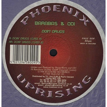 Barabas & OD1 – Doin' Drugs (2 MANO,COMO NUEVO)