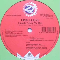 Live 2 Love - Cuanto Amor Me Das Live 2 Love – Cuanto Amor Me Das 