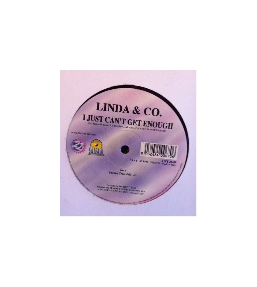 Linda & Co – I Just Can't Get Enough (2 MANO,COMO NUEVO.JOYA¡¡¡)